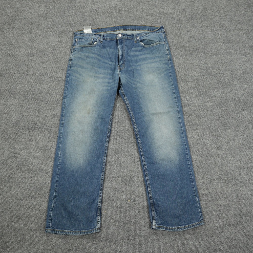 Levi's Jeans Mens 40x30 Blue Straight Leg Stretch Denim Medium Wash Casual
